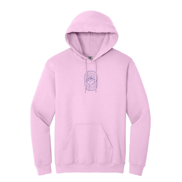 Wear your Delta Gamma Foundation Badge with pride in this enduring style Gildan hoodie. It features your distinct ΔΓ Foundation Badge meticulously embroidered on the center chest.