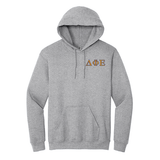 Delta Phi Epsilon Sorority Embroidered Greek Letter Gildan Hoodie