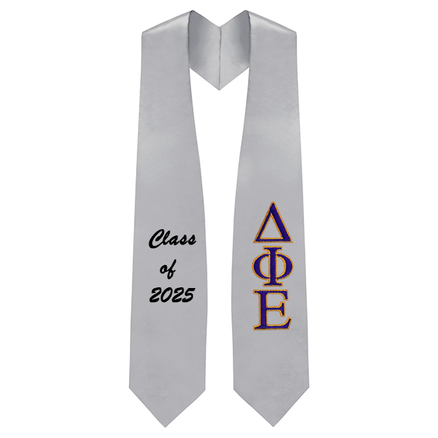 Custom Delta Phi Epsilon Sorority Embroidered Graduation Stole