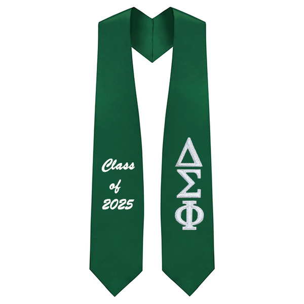Custom Delta Sigma Phi Fraternity Embroidered Graduation Stole