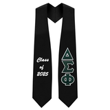 Custom Delta Sigma Phi Fraternity Tackle Twill Greek Letter Graduation Stole