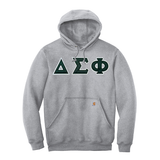 Delta Sigma Phi Fraternity Carhartt Greek Letter Midweight Hooded Sweatshirt