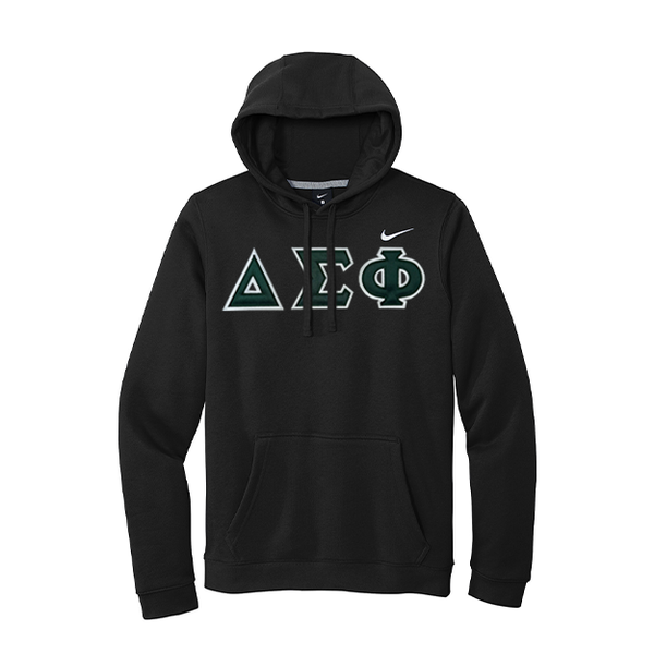 Delta Sigma Phi Fraternity Greek Letter Nike Hooded Sweatshirt