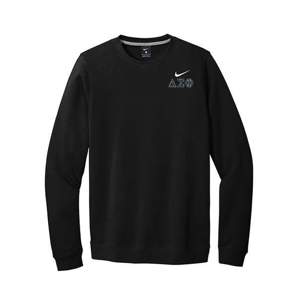 Delta Sigma Phi Fraternity Nike Embroidered Greek Letter Crewneck Sweatshirt