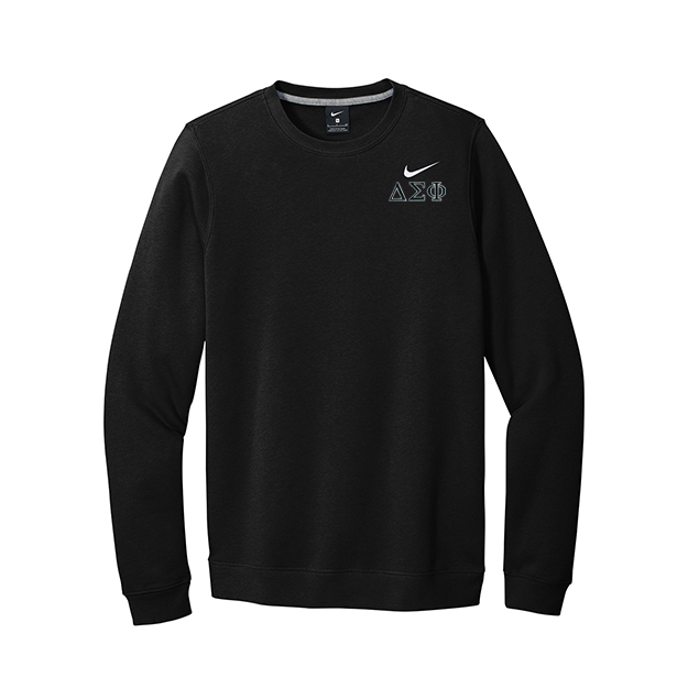 Delta Sigma Phi Fraternity Nike Embroidered Greek Letter Crewneck Sweatshirt