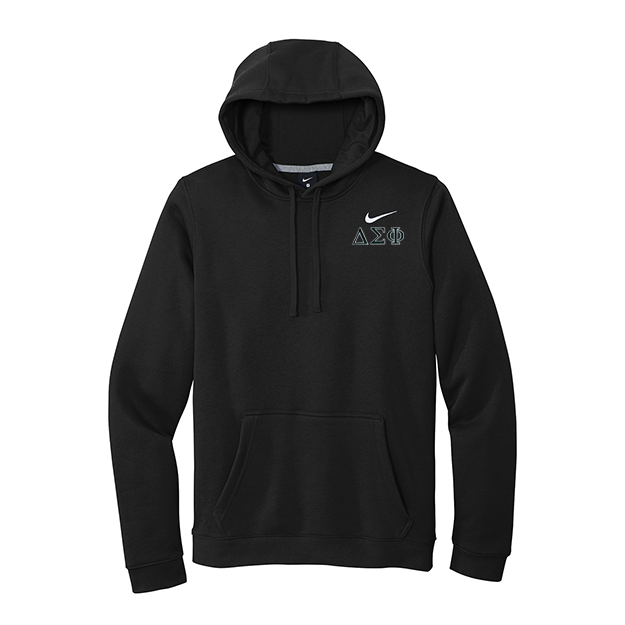 Delta Sigma Phi Fraternity Nike Hoodie Embroidered Greek Letters