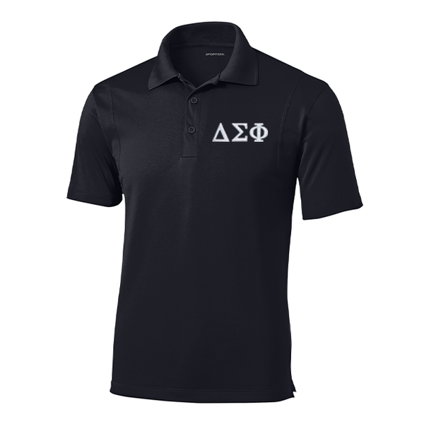 Delta Sigma Phi Fraternity Embroidered Greek Letter Sport-Tek Micropique Polo