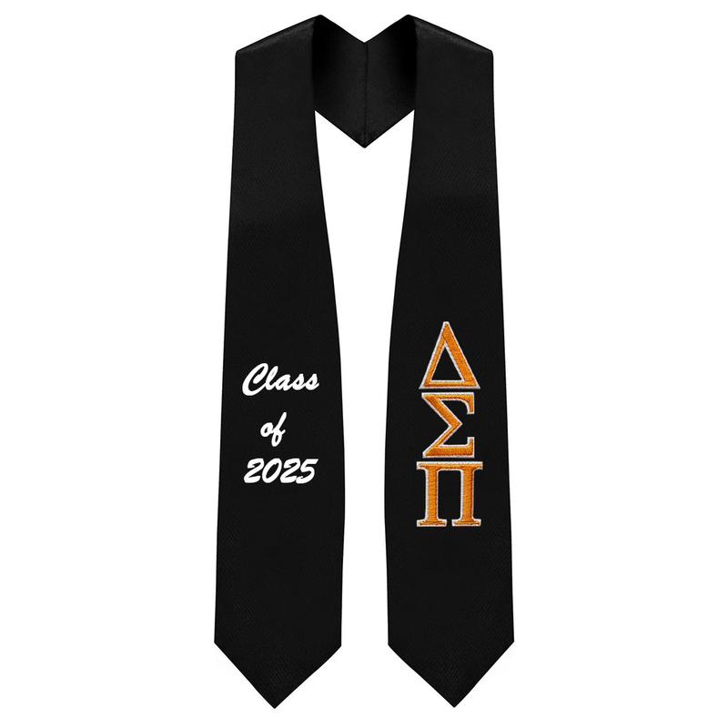 Custom Delta Sigma Pi Fraternity Embroidered Graduation Stole
