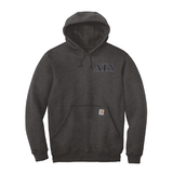 Delta Tau Delta Fraternity Carhartt Embroidered Greek Letter Midweight Hooded Sweatshirt