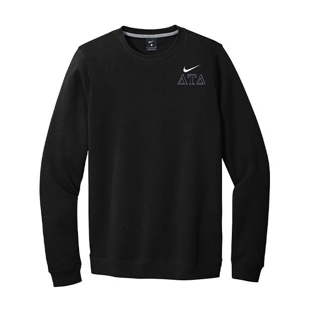 Delta Tau Delta Fraternity Nike Embroidered Greek Letter Crewneck Sweatshirt