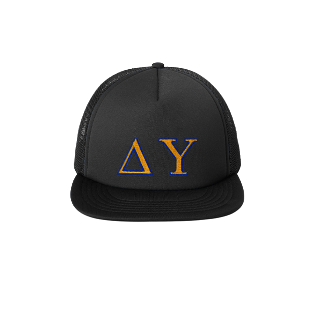 Delta Upsilon Foam Trucker Hat Embroidered Greek Letters