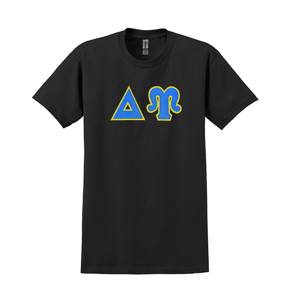 Delta Upsilon Fraternity Sewn on Greek Letter Gildan T-shirt