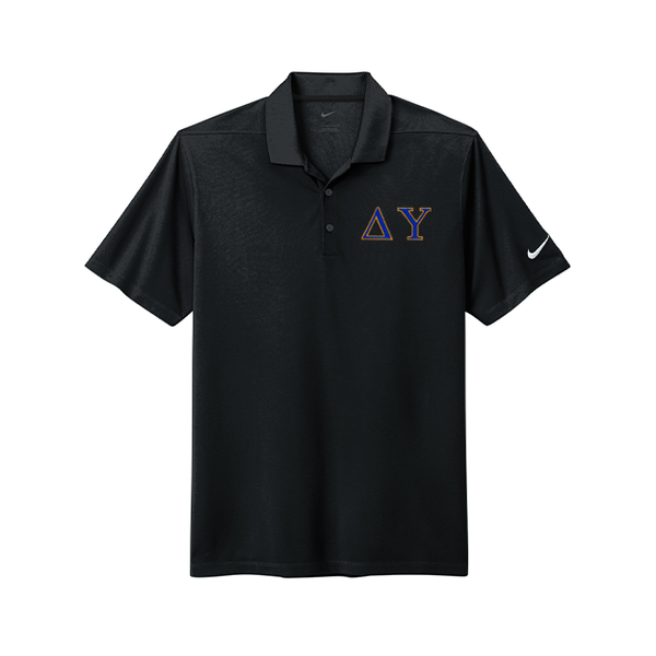 Delta Upsilon Fraternity Greek letter embroidered Nike polo