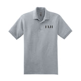 Wear your FIJI letters on this refined embroidered Gildan polo. Your distinctive FIJI Greek letters are finely embroidered, offering a lasting and tasteful emblem of your fraternity.