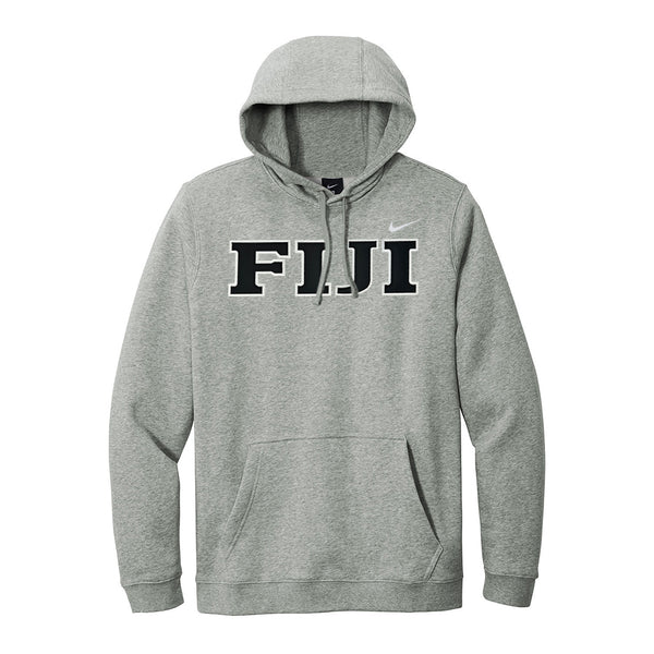 Represent your FIJI affiliation with this sharp Nike hoodie. Your distinguished FIJI Greek letters are sewn on with high-quality satin stitching for a polished, and premium appearance