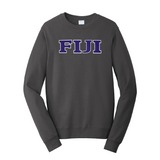 Represent your FIJI affiliation with this premium Fan Favorite Port &amp; Company crewneck sweatshirt. Your distinguished FIJI Greek letters are displayed in a high-quality satin stitch for a polished and lasting look for your fraternity