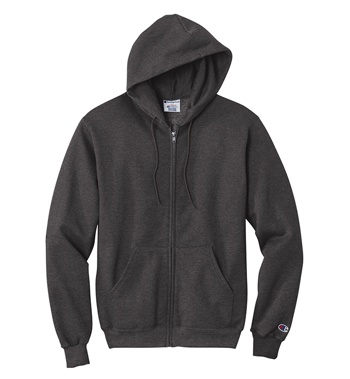 Fraternity Champion Greek Letter Powerblend Full-Zip Hooded Sweatshirt