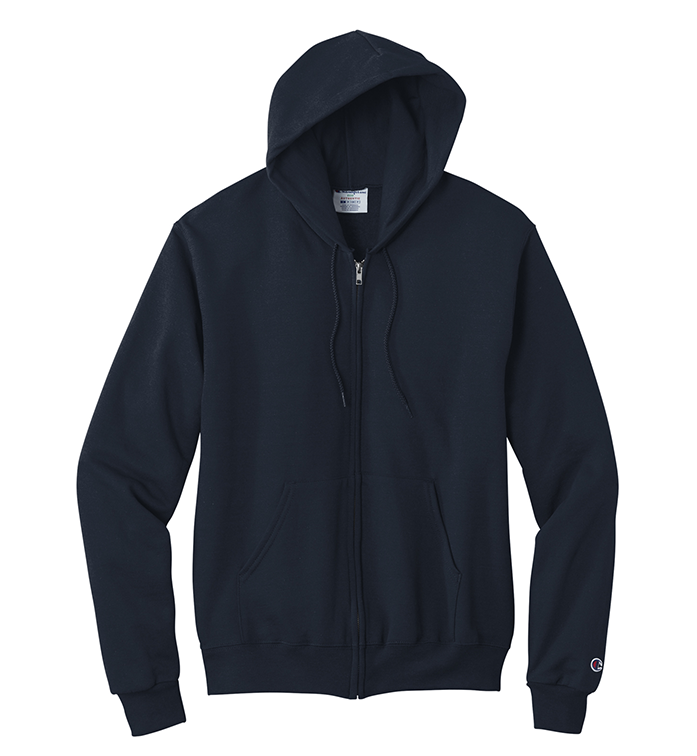 Fraternity Champion Greek Letter Powerblend Full-Zip Hooded Sweatshirt