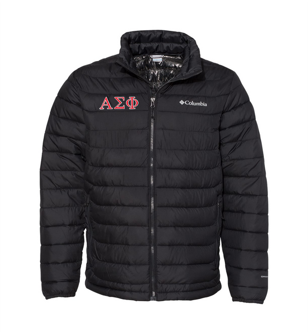 Fraternity Columbia Greek Letter Powder Lite Jacket