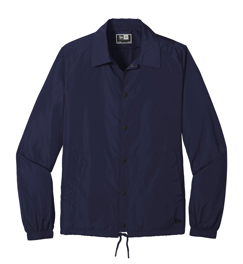 Fraternity New Era Coaches Jacket With Embroidered Greek Letters navy color option