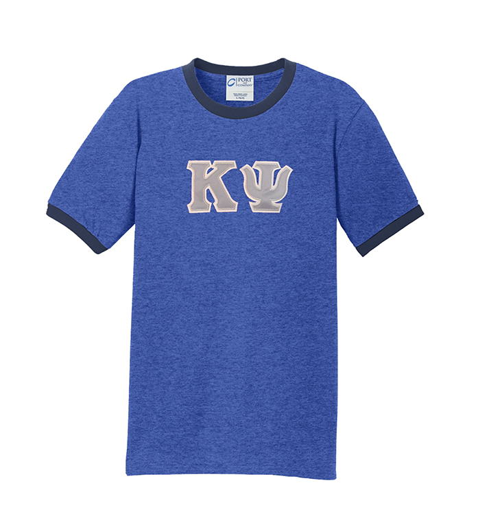 Fraternity Letters Merch Fraternity Greek Letters Cotton Ringer T-shirt – Greek Clothing Company LLC