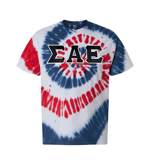 Fraternity Tie Dye Greek Letter T-shirt