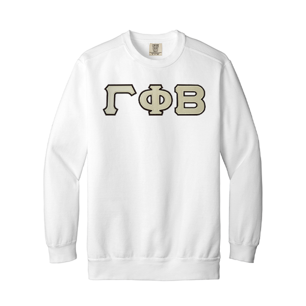 Gamma Phi Beta Sorority Comfort Colors Greek Letter Crewneck Sweatshirt