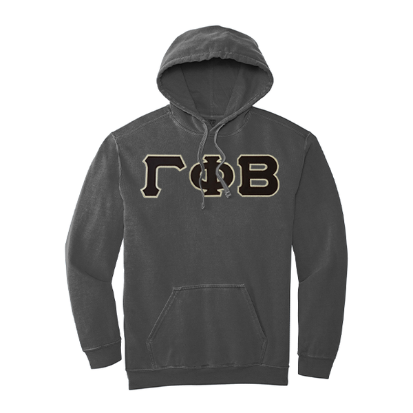 Gamma Phi Beta Sorority Comfort Colors Greek Letter Hooded Sweatshirt