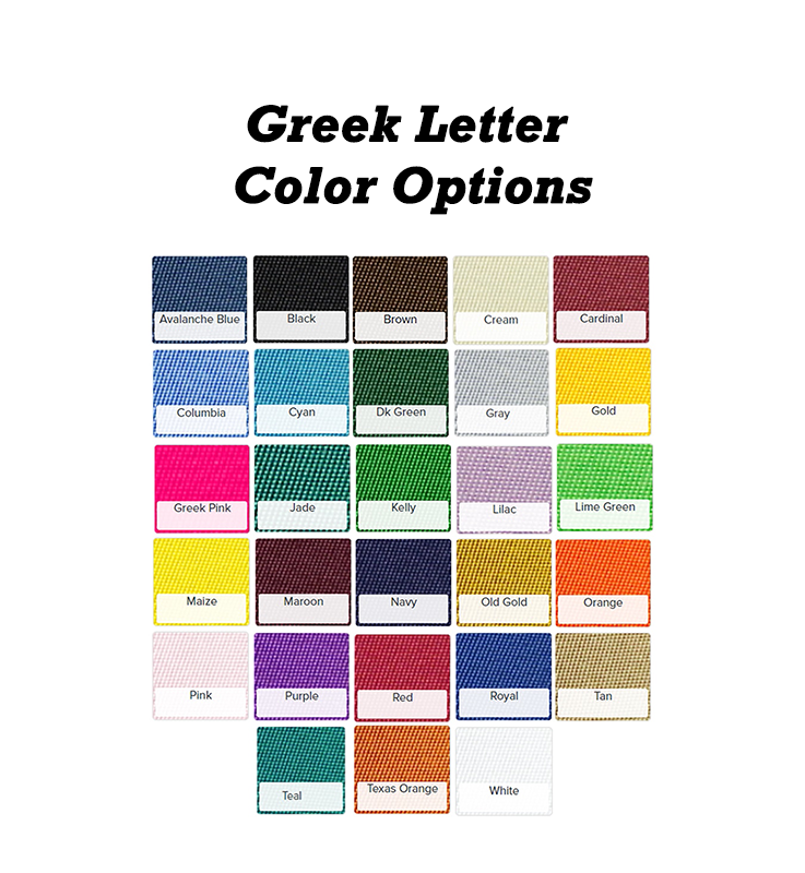 Alpha Sigma Tau Sorority Sewn on Greek Letter Gildan Hoodie greek letter color options