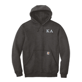 Kappa Alpha Fraternity Carhartt Embroidered Greek Letter Midweight Hooded Sweatshirt