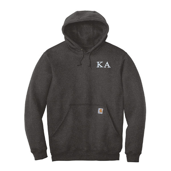 Kappa Alpha Fraternity Carhartt Embroidered Greek Letter Midweight Hooded Sweatshirt