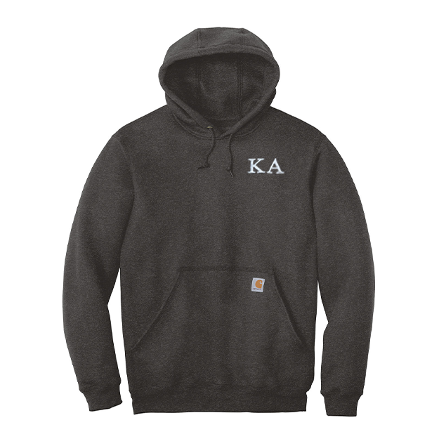 Kappa Alpha Fraternity Carhartt Embroidered Greek Letter Midweight Hooded Sweatshirt