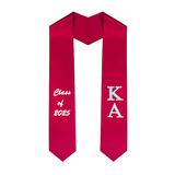 Custom Kappa Alpha Fraternity Embroidered Graduation Stole
