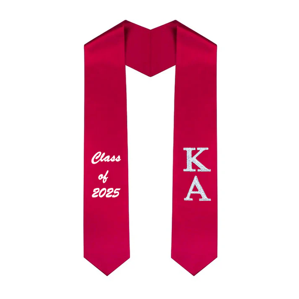 Custom Kappa Alpha Fraternity Embroidered Graduation Stole