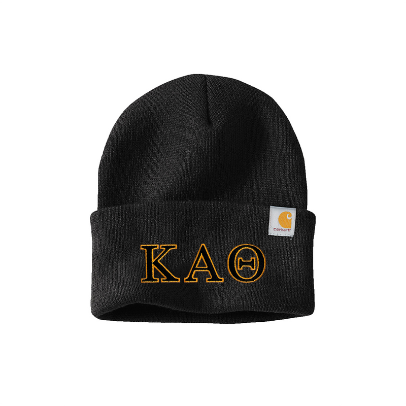 Display your Kappa Alpha Theta sisterhood with this classic Carhartt Watch Cap. Your cherished ΚΑΘ Greek letters are finely embroidered for a lovely and lasting look