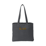 Display your Kappa Alpha Theta sisterhood with this classic Beach Wash Tote Bag. Your esteemed ΚΑΘ Greek letters are expertly embroidered