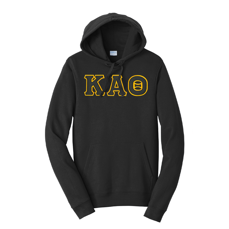 Show your Kappa Alpha Theta sisterhood with this premium Fan Favorite Port & Company hooded sweatshirt. Featuring beautifully satin-stitched ΚΑΘ Greek letters