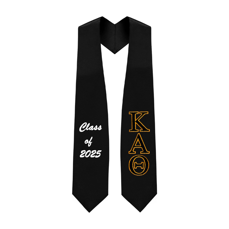 Kappa Alpha Theta Sorority Embroidered Graduation Stole