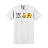 Display your Kappa Alpha Theta sisterhood with grace and classic appeal. This Gildan t-shirt features your cherished ΚΑΘ Greek letters expertly sewn on