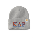 Kappa Delta Rho Fraternity embroidered Greek letters Carhartt Watch Cap