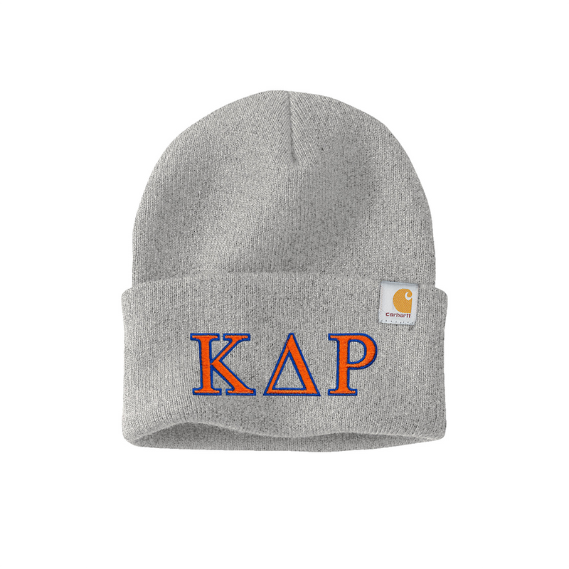 Kappa Delta Rho Fraternity embroidered Greek letters Carhartt Watch Cap
