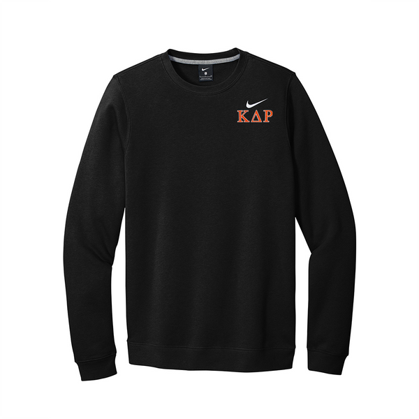 Kappa Delta Rho Fraternity Nike Embroidered Greek Letter Crewneck Sweatshirt