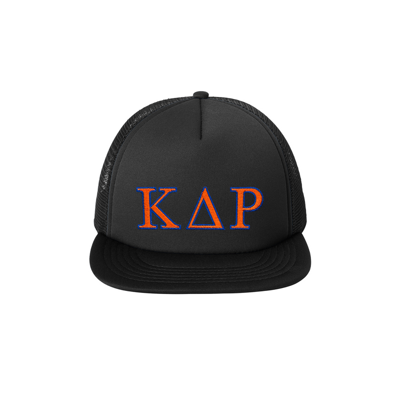 Kappa Delta Rho Fraternity Foam Trucker Hat Embroidered Greek Letters&nbsp;