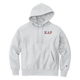 Kappa Delta Rho Fraternity Champion Reverse Weave Embroidered Greek Letter Hoodie