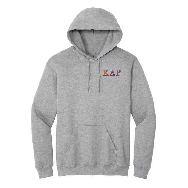 Kappa Delta Rho Fraternity Embroidered Greek Letters Gildan Hoodie