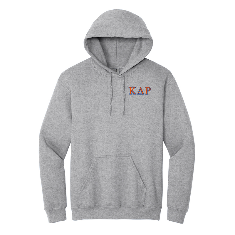 Kappa Delta Rho Fraternity Embroidered Greek Letters Gildan Hoodie