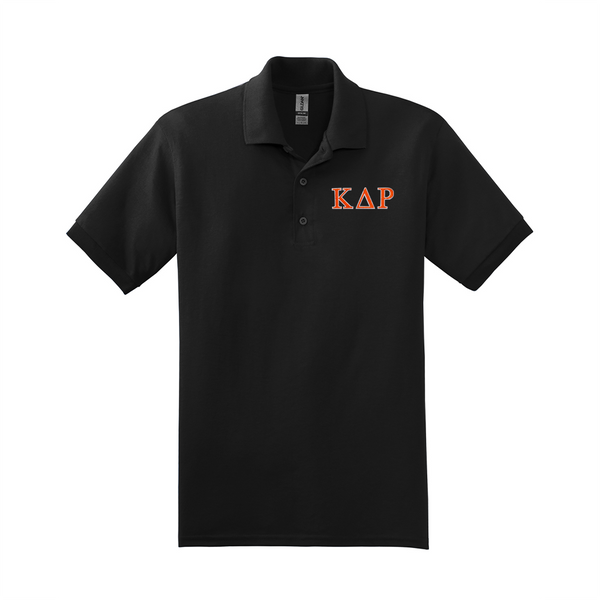 Kappa Delta Rho Fraternity Embroidered Greek Letter Gildan Polo