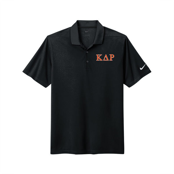 Kappa Delta Rho Fraternity Greek letter embroidered Nike polo