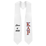 Custom Kappa Delta Rho Fraternity Embroidered Graduation Stole