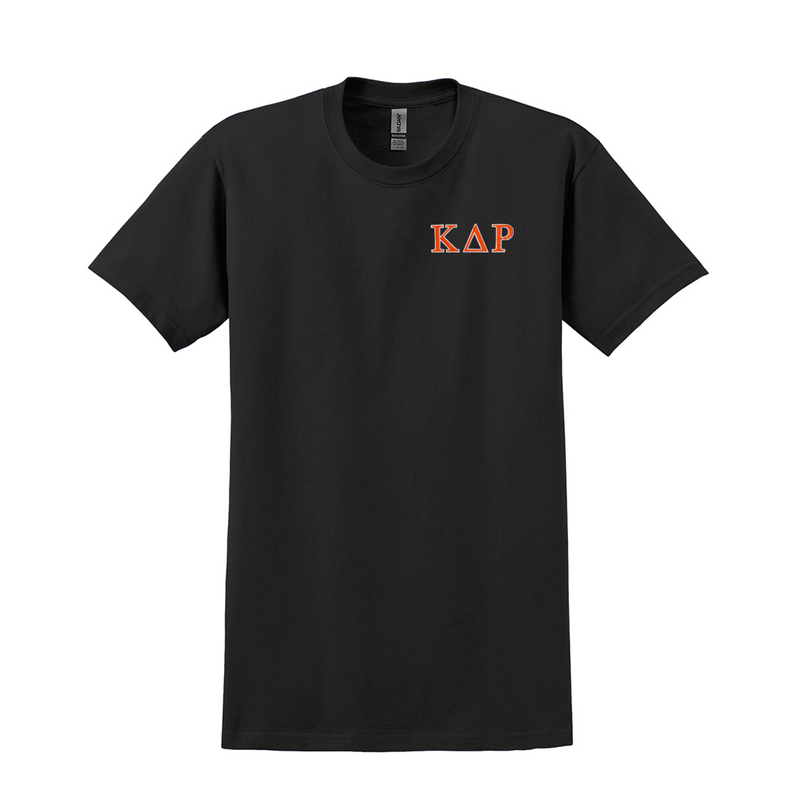 Kappa Delta Rho Fraternity Embroidered Greek Letter Gildan T-shirt